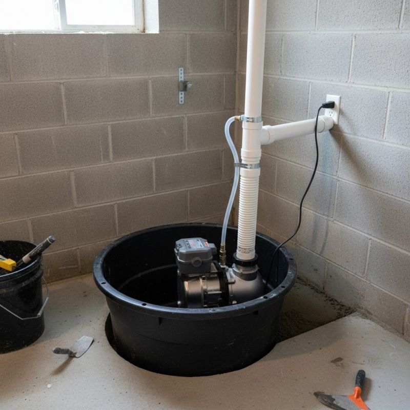 Basement Drainage Installation in West Des Moines, IA