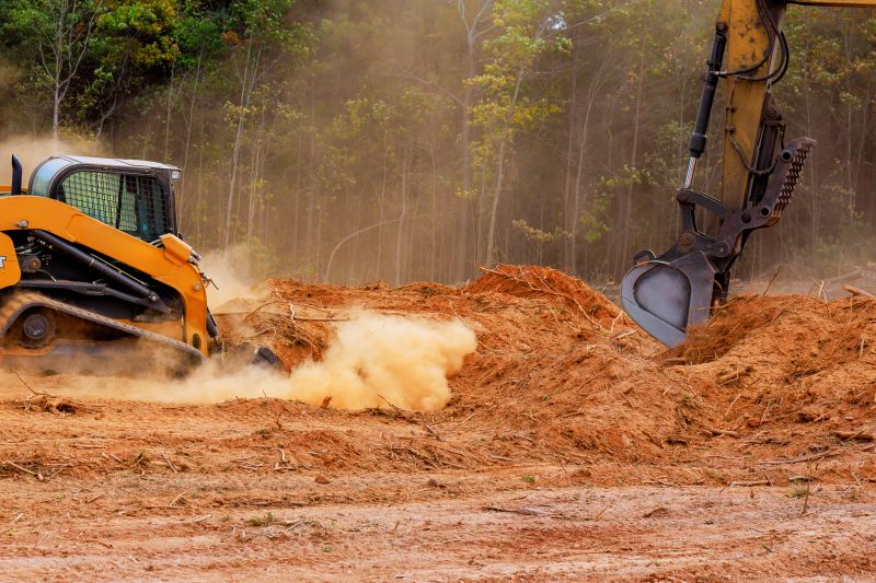 Land Clearing with Heavy Machinery